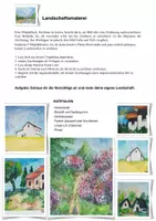 Vorschau - Arbeitsblätter - Landschaftsmalerei im Kunstunterricht (Arbeitsblatt) - Deckblatt