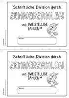 Vorschau - Arbeitsblätter - Schriftliche Division mit zweistelligem Multiplikator (Zehnerzahlen) - Seite 1