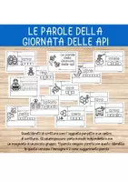 anteprima - Esercizi - Le parole della Giornata delle api - Pagina di copertina
