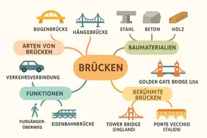 Vorschau - Arbeitsblätter - Arbeitsblatt zum Thema "Brücke" + Onlineübung & MP3 + Mindmap + Infografik - Seite 3