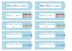 Vorschau - Bildkarten - Schreibfächer: Mein Wochenende - Seite 2