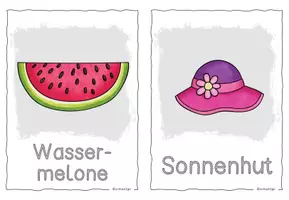 Vorschau - Fördermaterial/Inklusion - SOMMER / Bildkarten / Wortschatz (DaZ) - Seite 3