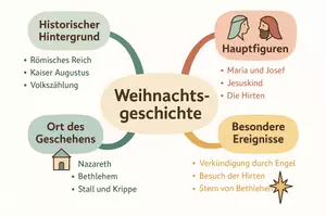 Vorschau - Arbeitsblätter - Arbeitsblatt "Weihnachtsgeschichte" + Onlineübung & MP3 + Mindmap + Infografik - Seite 2