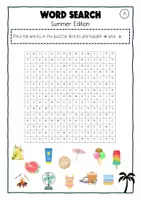 Vorschau - Arbeitsblätter - Word Search Summer Englischunterricht Grundschule Sek 1 - Seite 3