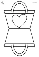 Vorschau - Arbeitsblätter - Muttertag Bastelvorlage - Grußkarte Handtasche - Seite 3