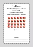anteprima - Esercizi - Schede di matematica per la Festa della Mamma - classe seconda - Pagina 1