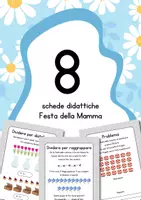 anteprima - Esercizi - Schede di matematica per la Festa della Mamma - classe seconda - Pagina di copertina