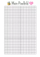 Vorschau - Arbeitsblätter - Eigenes Pixelbild zeichnen sofort einsatzbereit - Seite 2