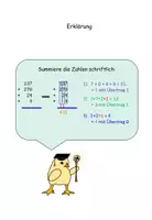 Vorschau - Arbeitsblätter - Schriftliche Addition Ganze Zahlen maxi-pack - Seite 1