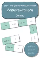 Vorschau - Stationenlernen - Gleitkommadarstellung - Domino (Legespiel) - Deckblatt