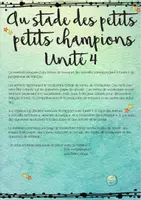 Vorschau - Arbeitsblätter - Français - Au stade des petits champions - Unité 4 - Seite 1