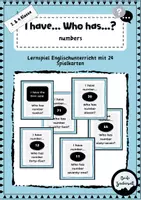 Vorschau - Spiele - Englisch: Zahlen von 1 bis 100 - Spiel "I have... Who has?" - Deckblatt