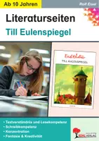 Vorschau - Arbeitsblätter - Till Eulenspiegel Literaturseiten | Lektürebegleiter, Kapitelarbeit, Textverständnis, Schelmengeschichten, Grammatik, kreatives Schreiben | Deutsch Sekundarstufe I Klasse 5-8 Lösungen - Deckblatt