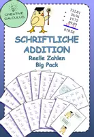 Vorschau - Arbeitsblätter - Schriftliche Addition Rationale Zahlen big-pack - Deckblatt