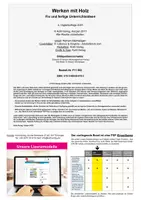 Vorschau - Anderer Materialtyp - Werken mit Holz | Fix und fertige Unterrichtsstunden | Schritt-für-Schritt-Anleitungen mit Bildern | Grundschule Klasse 1-4 - Seite 1