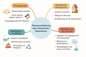 Vorschau - Arbeitsblätter - Arbeitsblatt "Massenerhaltung bei chemischen Reaktionen" + interaktive Lösung & MP3 + Mindmap + Infografik - Seite 3