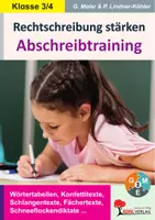 Vorschau - Arbeitsblätter - Rechtschreibung stärken: Abschreibtraining Klasse 3-4 | Abschreiben, Diktate, Rechtschreibung üben, LRS, Differenzierung | Deutsch Grundschule Klasse 3-4 - Deckblatt