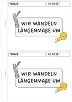 Vorschau - Arbeitsblätter - Längenmaße umwandeln - Arbeitsheft mit Lösungen - Seite 1
