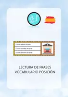 Vista previa - Hojas de trabajo - LECTURA DE FRASES PARA TRABAJAR LAS POSICIONES - Portada