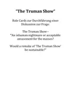 Vorschau - Aufgabenkarten - Role Cards "The Truman Show" - Deckblatt