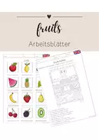 Vorschau - Arbeitsblätter - Arbeitsblätter fruits - Deckblatt