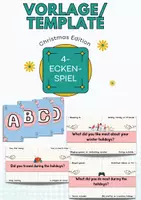 Vorschau - Arbeitsblätter - Vier-Ecken-Spiel - Christmas Holiday Edition - Energizer - Deckblatt