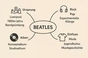 Vorschau - Arbeitsblätter - Arbeitsblatt zum Thema "Beatles" + Onlineübung & MP3 + Mindmap + Infografik - Seite 3