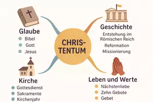 Vorschau - Arbeitsblätter - Arbeitsblätter zum Thema "Christentum" + Lösung & MP3 + Mindmap + Infografik - Seite 2