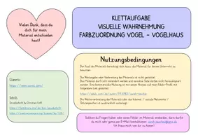 Vorschau - Arbeitsblätter - Farbzuordnung Vögel / visuelle Wahrnehmung / Klettmappe - Seite 3