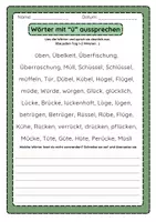 Vorschau - Arbeitsblätter - Schwierige Wörter aussprechen - Deckblatt