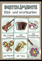 Vorschau - Poster - INSTRUMENTE - Bild- und Wortkarten - Deckblatt