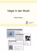 Vorschau - Arbeitsblätter - Musik hören: Vögel - Deckblatt