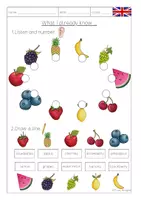 Vorschau - Arbeitsblätter - Lernstandserhebung fruits - Seite 1