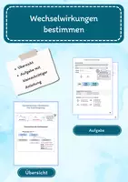 Vorschau - Arbeitsblätter - Kleinschrittige Bestimmung der Wechselwirkungen - Deckblatt
