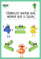 Vista previa - Tarjetas / Manipulativos - SÍMBOLOS MAYOR QUE, MENOR QUE O IGUAL - Portada