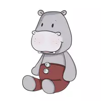 Vorschau - selbst erstellte Cliparts/Grafiken - Nilpferd Clipart - Happy Hippos - Klassentier - Seite 2