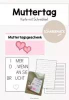 Vorschau - Mal- und Bastelvorlagen - Muttertag - Muttertagskarte - Deckblatt