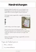 Vorschau - Mal- und Bastelvorlagen - Muttertag - Muttertagskarte - Seite 1