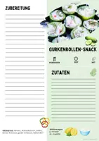 Vorschau - Unterrichtsreihen - Rezept: Gurkenrollen-Snack | Vegetarisch | Hauswirtschaft & Ernährung | Klasse 5–9 - Seite 2