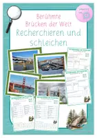 Vorschau - Arbeitsblätter - Recherchieren und schleichen - Berühmte Brücken der Welt - Deckblatt