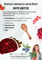 Vorschau - Arbeitsblätter - Rezept Rote Grütze Hauswirtschaft 5. Klasse bis 9. Klasse - Seite 1