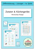 Vorschau - Spiele - Wortschatz Rezept - Zutaten & Küchengeräte - Deckblatt