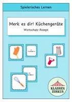 Vorschau - Spiele - Spiel: Merk es dir! Küchengeräte (Rezept) - Deckblatt