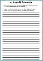 Vorschau - Arbeitsblätter - Schreibplan Step by Step: My dream birthday party - Seite 3