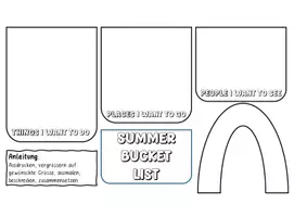 Vorschau - Arbeitsblätter - My Summer Bucket List - Flipbook - Seite 1