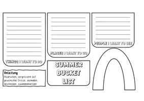Vorschau - Arbeitsblätter - My Summer Bucket List - Flipbook - Seite 2