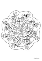 Vorschau - Arbeitsblätter - Mandalas zum Thema "Tiere der Welt" - Ausmalbilder - Seite 2