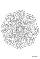 Vorschau - Arbeitsblätter - Mandalas zum Thema "Tiere der Welt" - Ausmalbilder - Seite 3