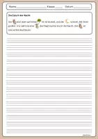 Vorschau - Arbeitsblätter - Tiergeschichte zum Lesen und Abschreiben - 1./2. Klasse - Seite 1