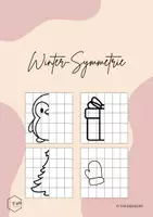 Vorschau - Arbeitsblätter - Symmetrie Übung für den Winter - Deckblatt